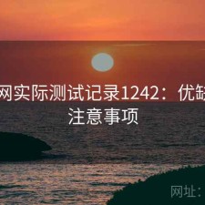 黑料网实际测试记录1242：优缺点与注意事项
