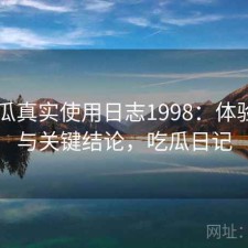 17吃瓜真实使用日志1998：体验变化与关键结论，吃瓜日记
