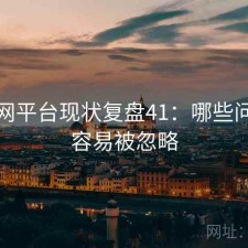 黑料网平台现状复盘41：哪些问题最容易被忽略