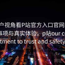 从用户视角看P站官方入口官网入口：注意事项与真实体验，p站our commitment to trust and safety