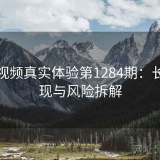 蜜桃视频真实体验第1284期：长期表现与风险拆解