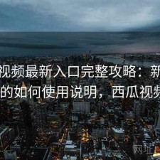 西瓜视频最新入口完整攻略：新手必看的如何使用说明，西瓜视频fj