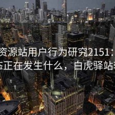白虎资源站用户行为研究2151：平台生态正在发生什么，白虎驿站软件