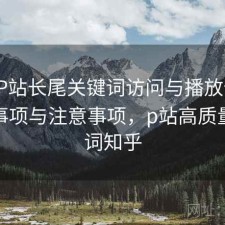 正规P站长尾关键词访问与播放体验：注意事项与注意事项，p站高质量关键词知乎