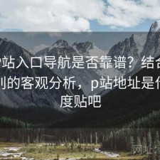 正规P站入口导航是否靠谱？结合有什么区别的客观分析，p站地址是什么百度贴吧