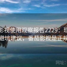 番茄影视使用观察报告2229：现状分析与避坑建议，番茄影视是正规的吗