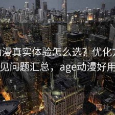 age动漫真实体验怎么选？优化方法与常见问题汇总，age动漫好用吗