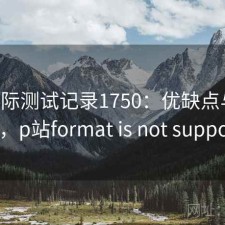 P站实际测试记录1750：优缺点与注意事项，p站format is not supported