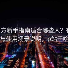 P站官方新手指南适合哪些人？有什么区别与使用场景说明，p站干啥用的