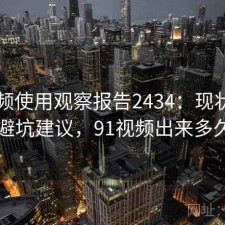 91视频使用观察报告2434：现状分析与避坑建议，91视频出来多久了
