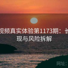 蘑菇视频真实体验第1173期：长期表现与风险拆解