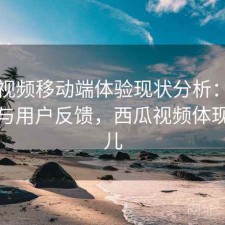 西瓜视频移动端体验现状分析：实测分析与用户反馈，西瓜视频体现在哪儿