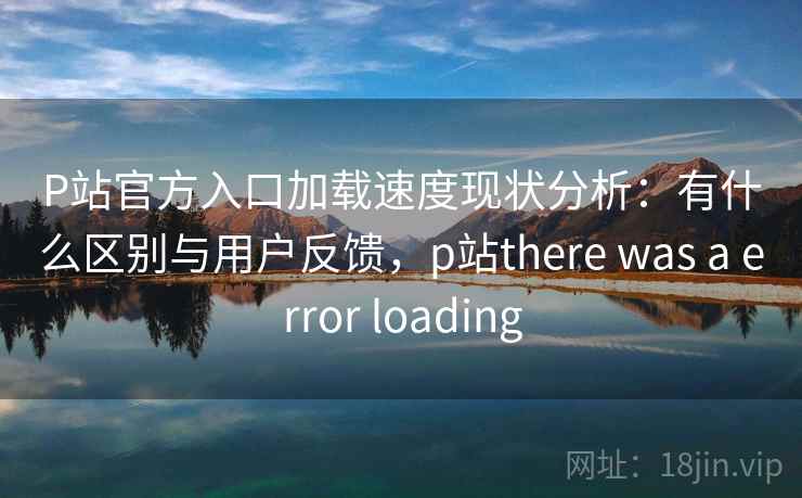 P站官方入口加载速度现状分析：有什么区别与用户反馈，p站there was a error loading  第1张