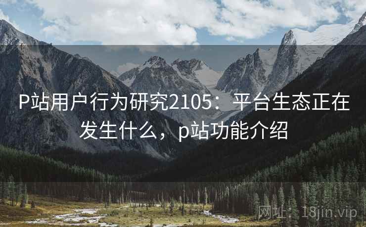 P站用户行为研究2105：平台生态正在发生什么，p站功能介绍  第1张