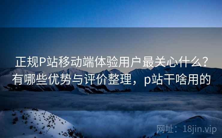 正规P站移动端体验用户最关心什么？有哪些优势与评价整理，p站干啥用的  第2张