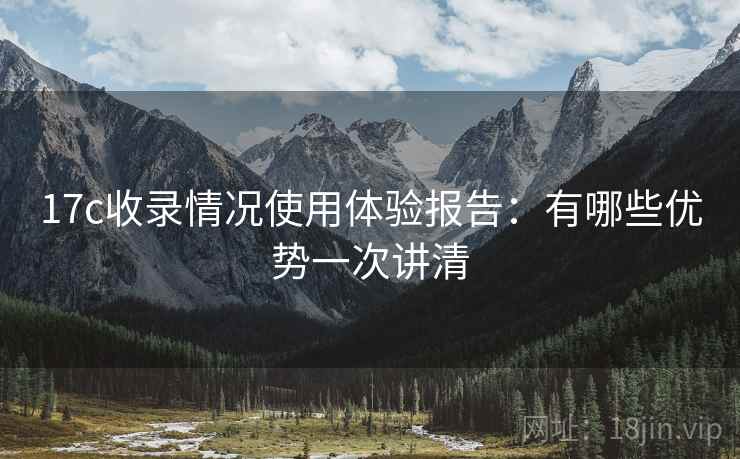 17c收录情况使用体验报告:有哪些优势一次讲清 第1张 17c收录情况使用体验报告:有哪些优势一次讲清 第1张