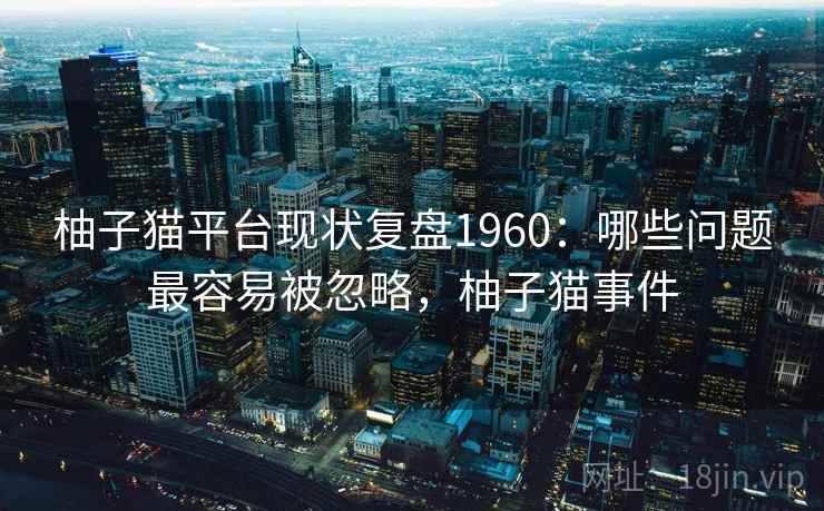 柚子猫平台现状复盘1960：哪些问题最容易被忽略，柚子猫事件  第1张