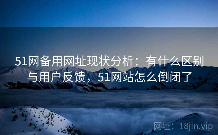 51网备用网址现状分析：有什么区别与用户反馈，51网站怎么倒闭了  第1张