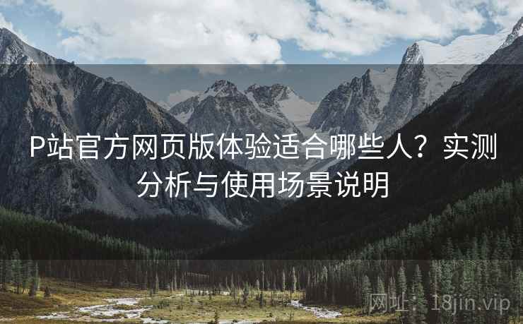 P站官方网页版体验适合哪些人？实测分析与使用场景说明  第1张